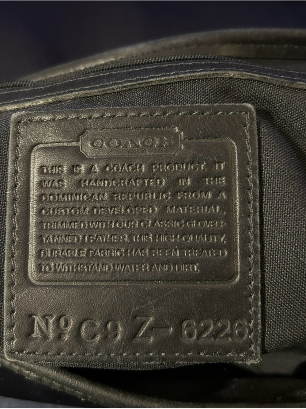 Coach Aero Unisex Style 6226 Vintage 1999 Laptop Bag Nylon Leather Trim - Picture 14 of 14